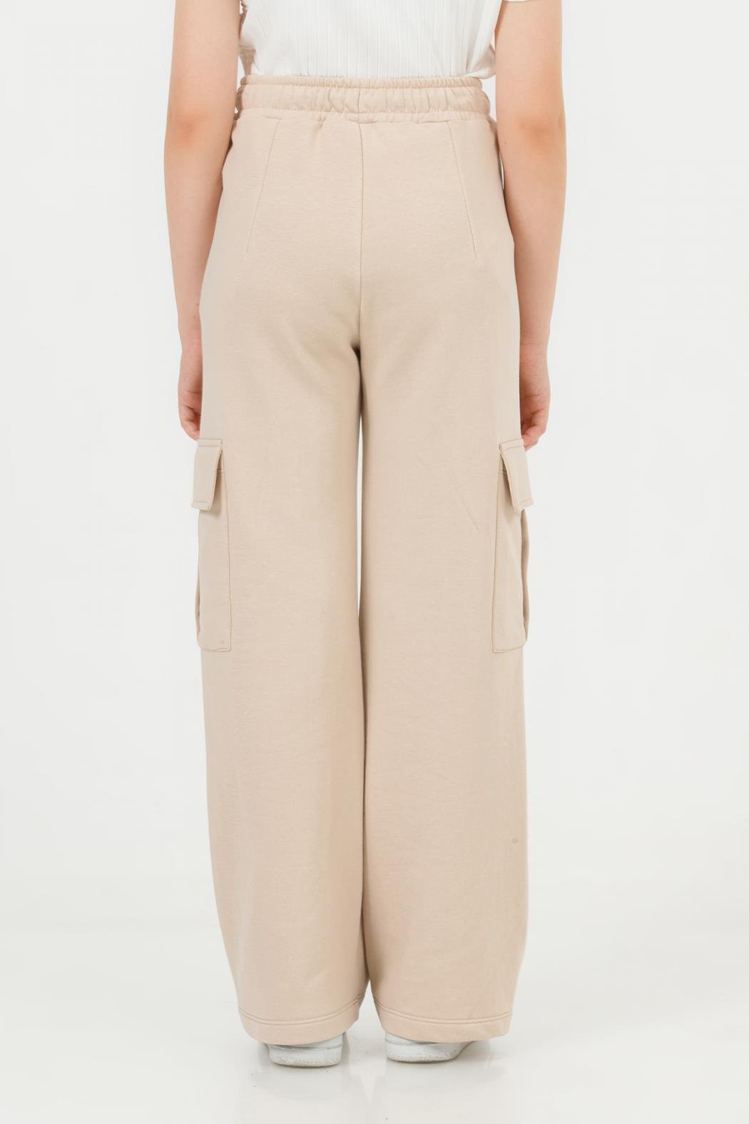 Dmb Kız Çocuk Kargo Cepli Tek Alt 9-14 Yaş BEJ