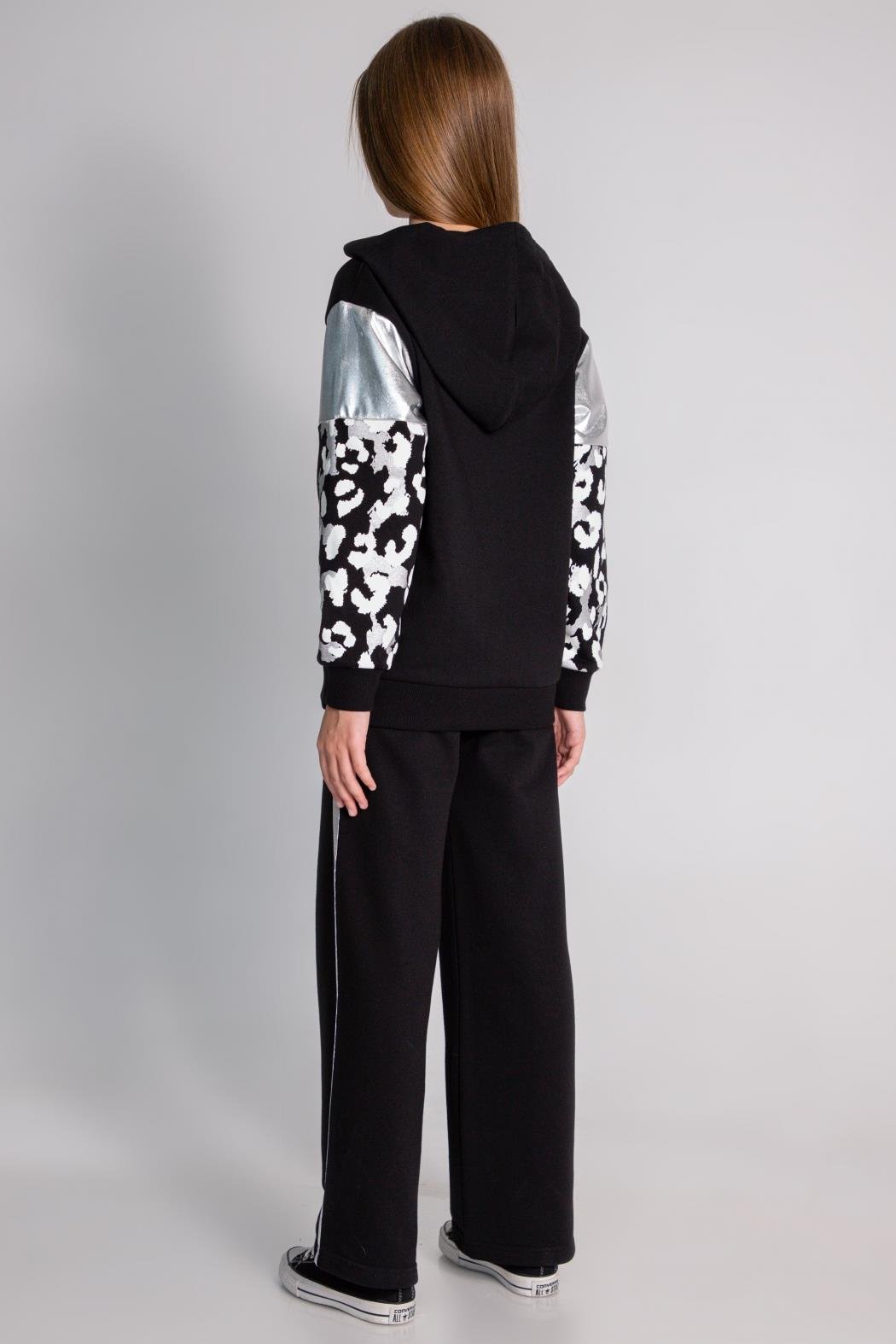 Dmb Kız Çocuk Kol Detaylı Eşofman Takım 9-14 Yaş SİYAH