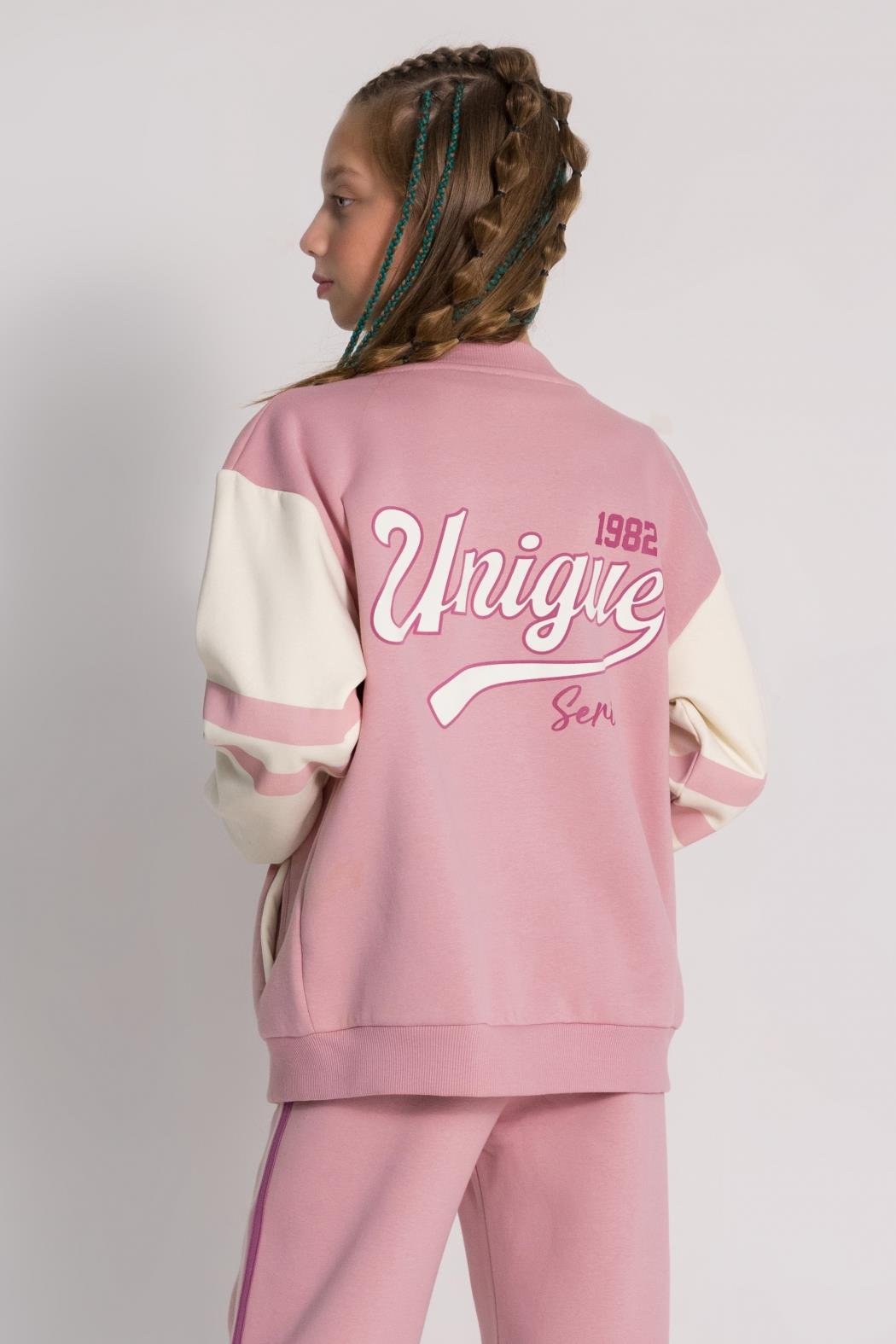 Dmb Kız Çocuk Kolej Ceket 9-14 Yaş Pudra