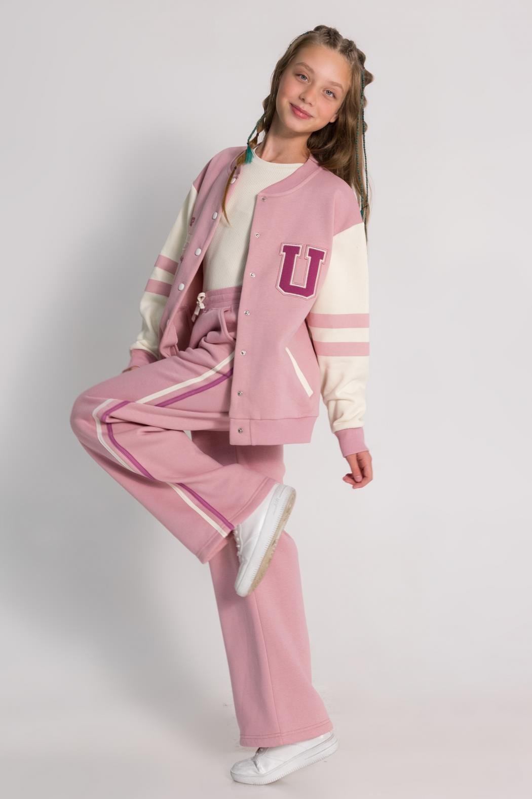 Dmb Kız Çocuk Kolej Ceket 9-14 Yaş Pudra