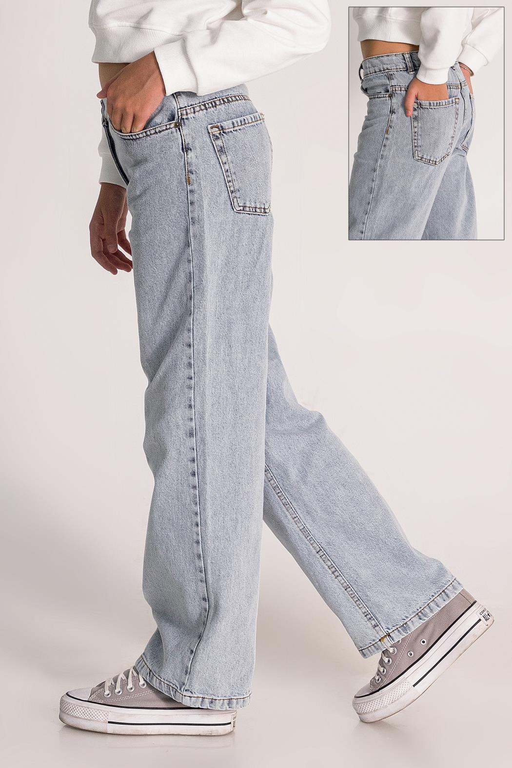 Dmb Kız Çocuk Kot Pantolon 9-14 Yaş Açık Mavi