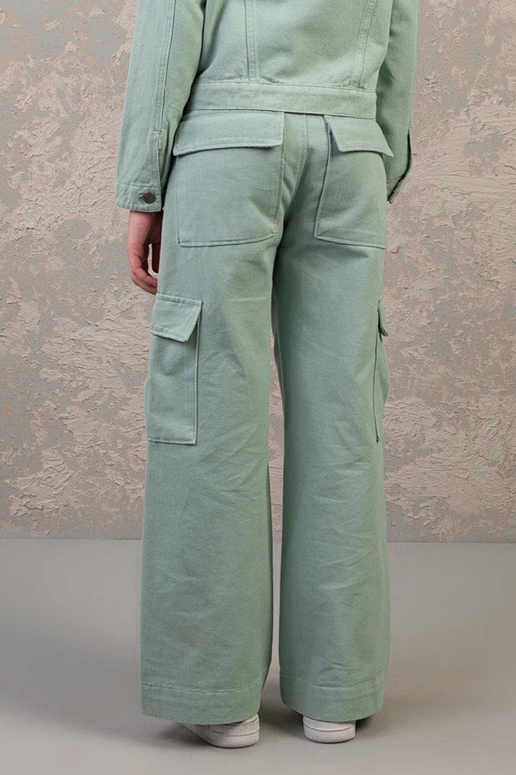 Dmb Kız Çocuk Krgo Cepli Pantolon 9-14 Yaş Mint