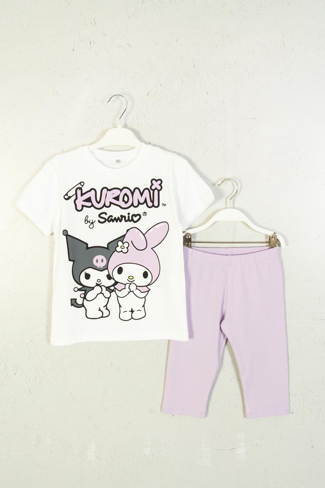 Dmb Kız Çocuk Kromi Taytlı Takım 4-9 Yaş Lila