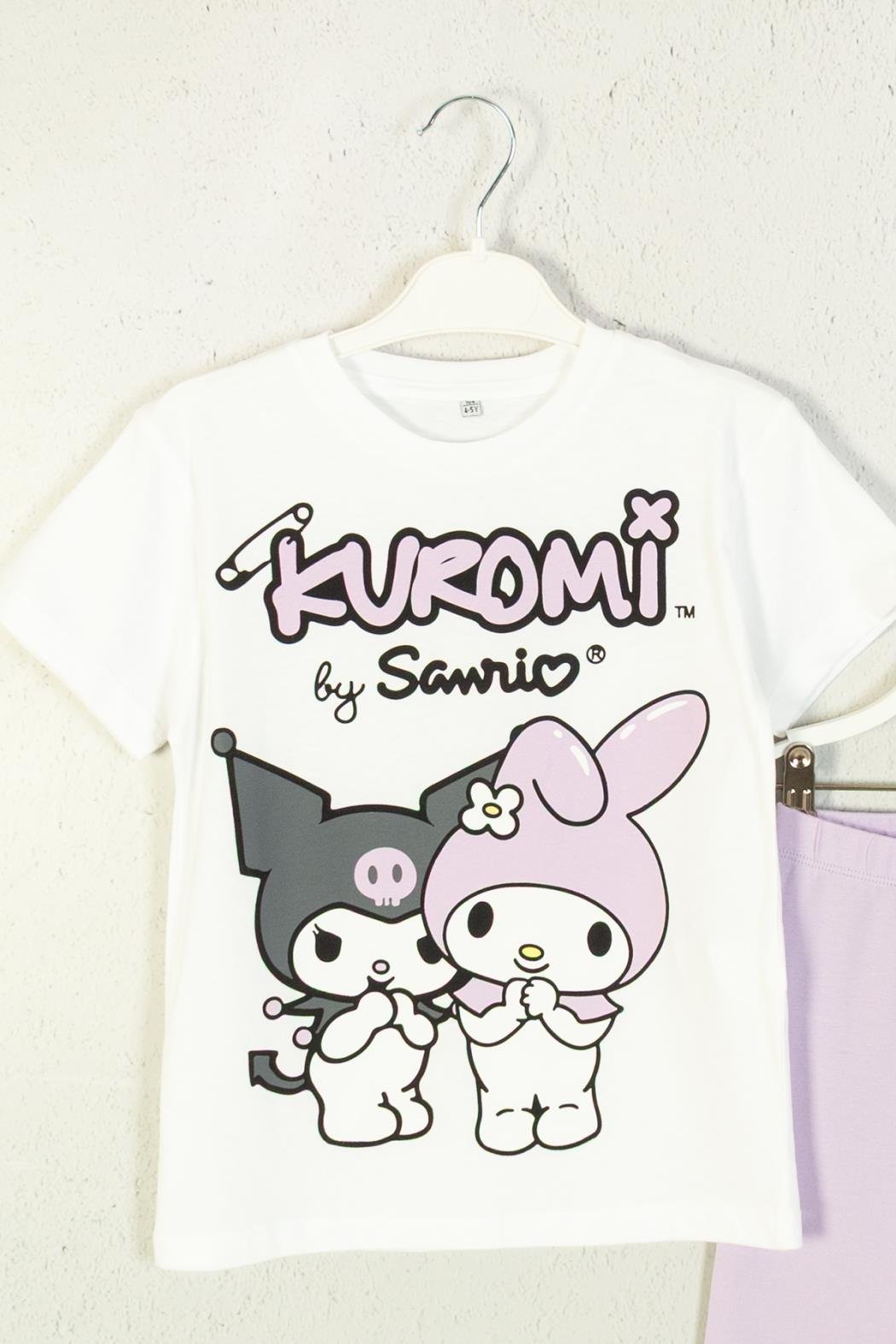 Dmb Kız Çocuk Kromi Taytlı Takım 4-9 Yaş Lila