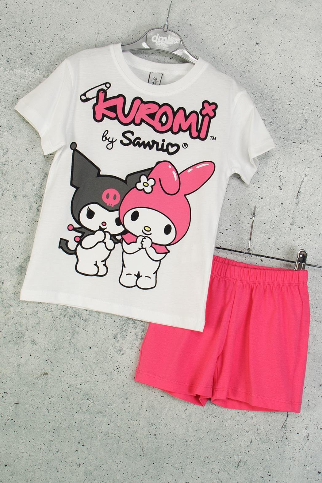 Dmb Kız Çocuk Kuromi Şortlu Takım 3-8 Yaş Fuşya