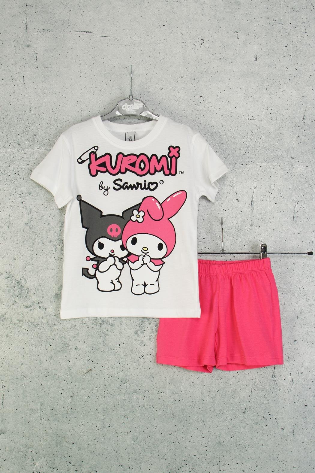 Dmb Kız Çocuk Kuromi Şortlu Takım 3-8 Yaş Fuşya