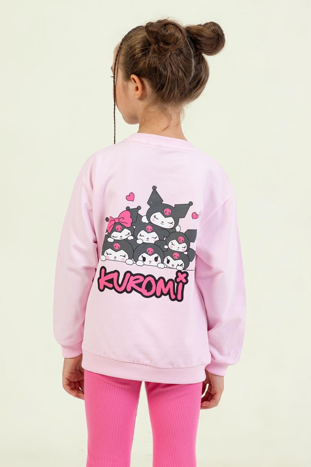 Dmb Kız Çocuk Kuromi Taytlı Takım 4-9 Yaş Pembe