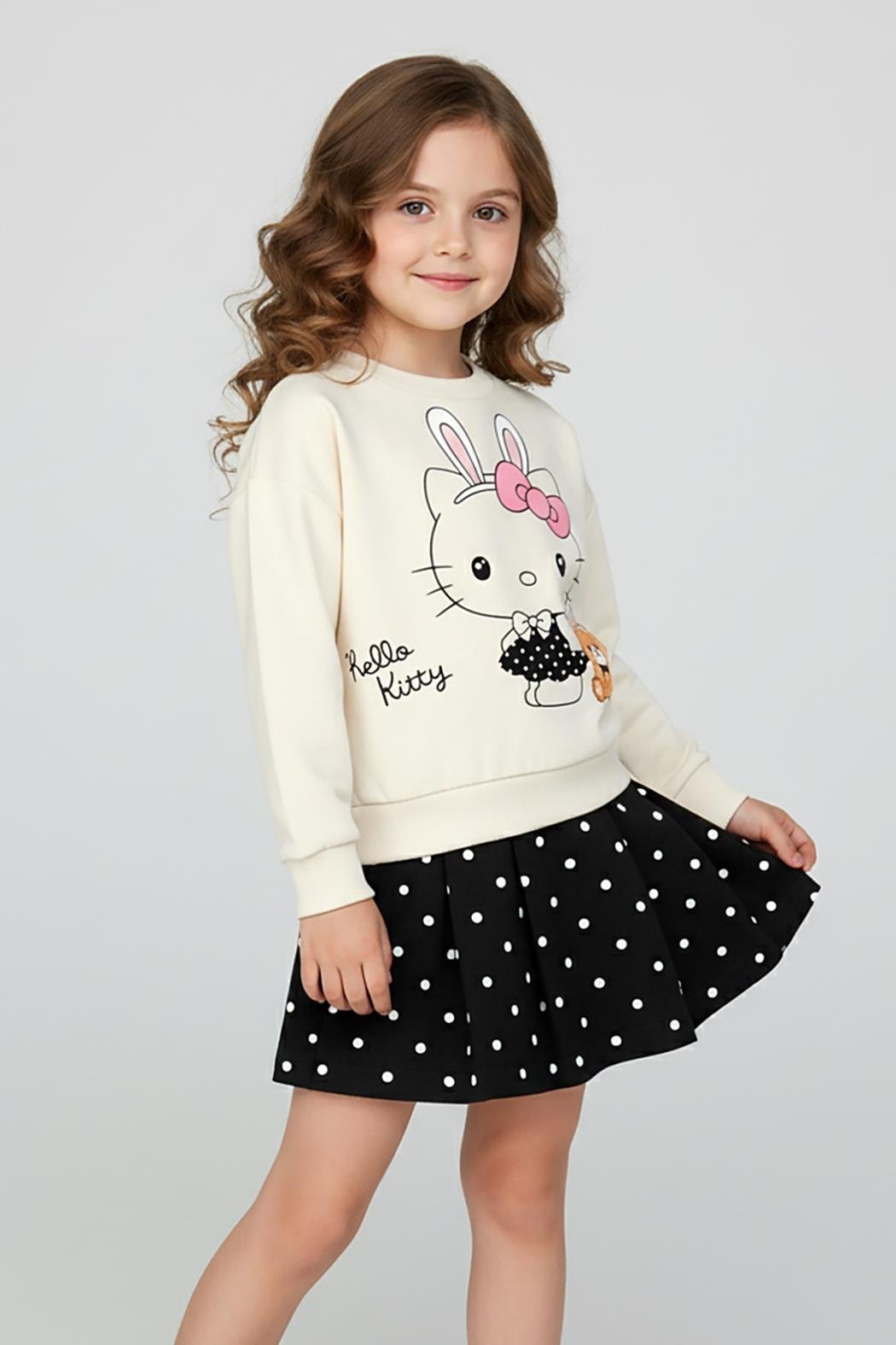 Dmb Kız Çocuk Şort Etekli Takım 4-9 Yaş Siyah