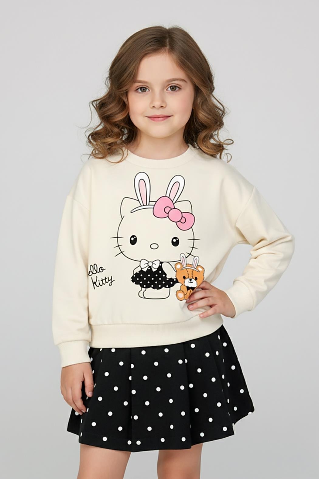 Dmb Kız Çocuk Şort Etekli Takım 4-9 Yaş Siyah