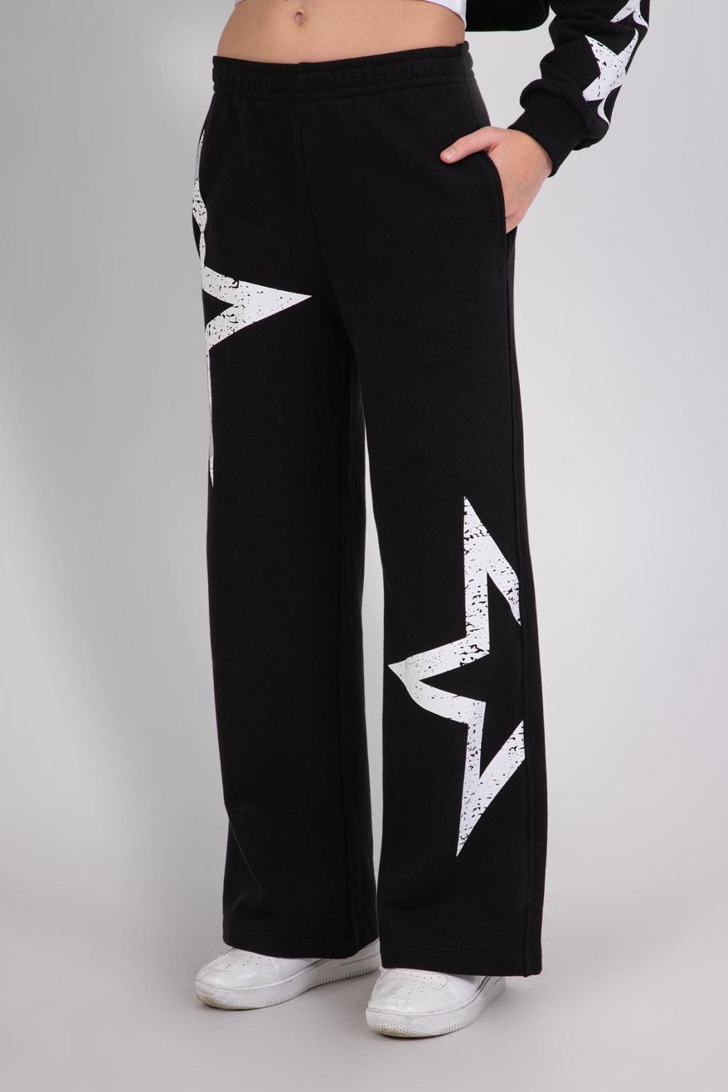 Dmb Kız Çocuk Spor Eşofman Takım 11-15 Yaş Siyah