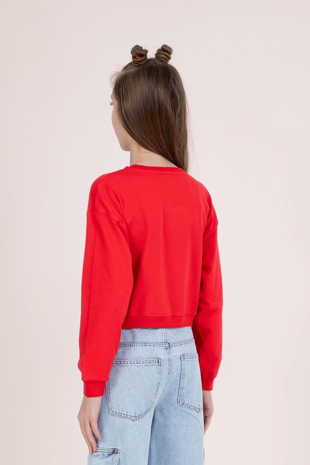 Dmb Kız Çocuk Tokyo Sweatshirt 9-14 Yaş Kırmızı