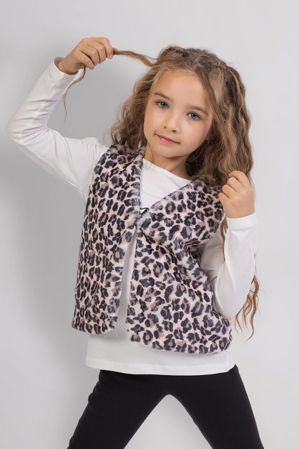 Dmb Kız Çocuk Yelek Taytlı Takım 3-8 Yaş Siyah