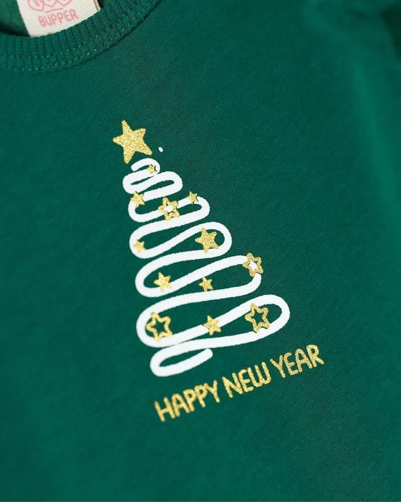 Gugo Kız Bebek Yılbaşı Etekli Takım 9-24 Ay YEŞİL