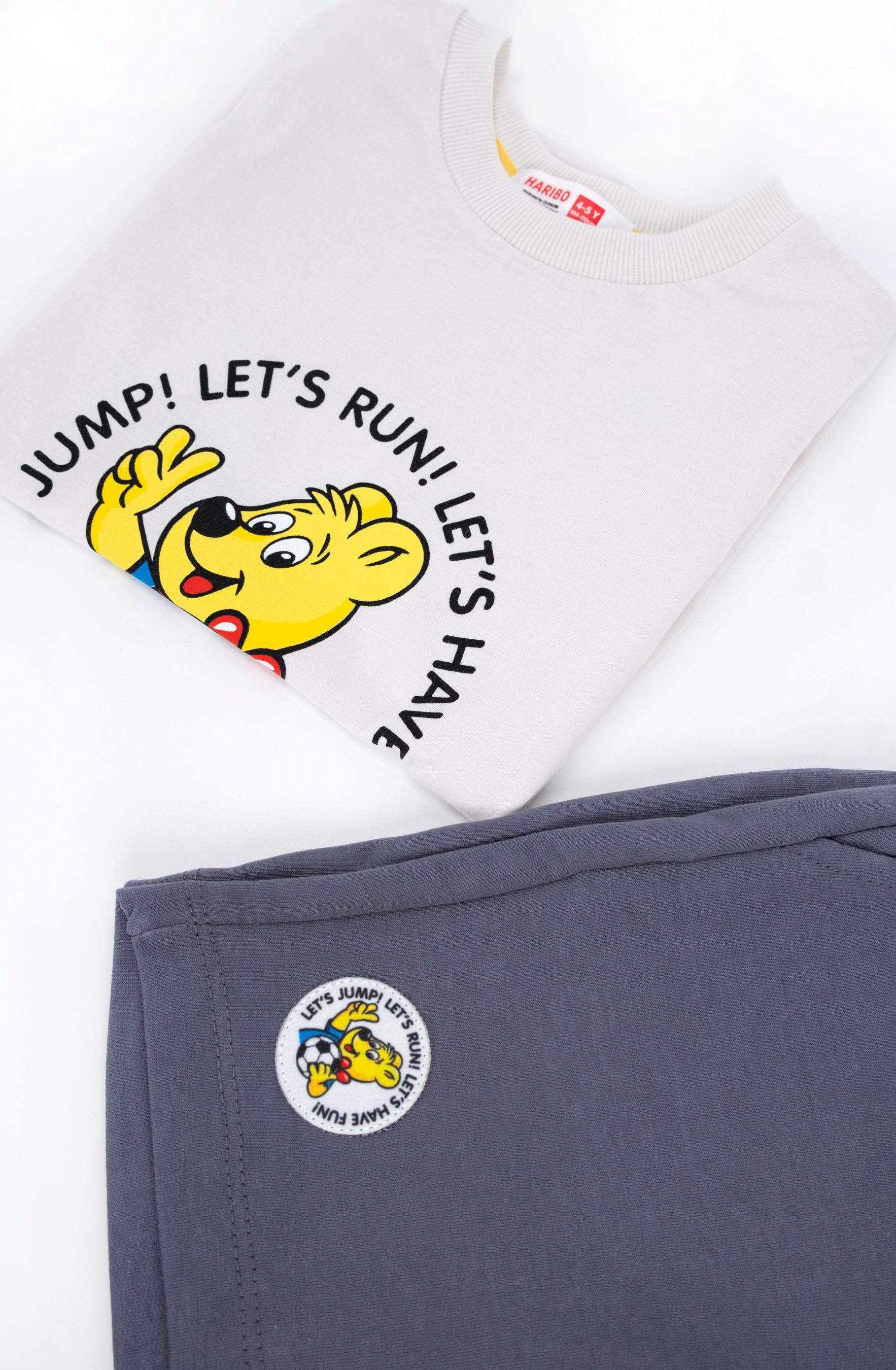 Haribo Erkek Çocuk Baskılı ŞortluTakım 2-8 Yaş Bej