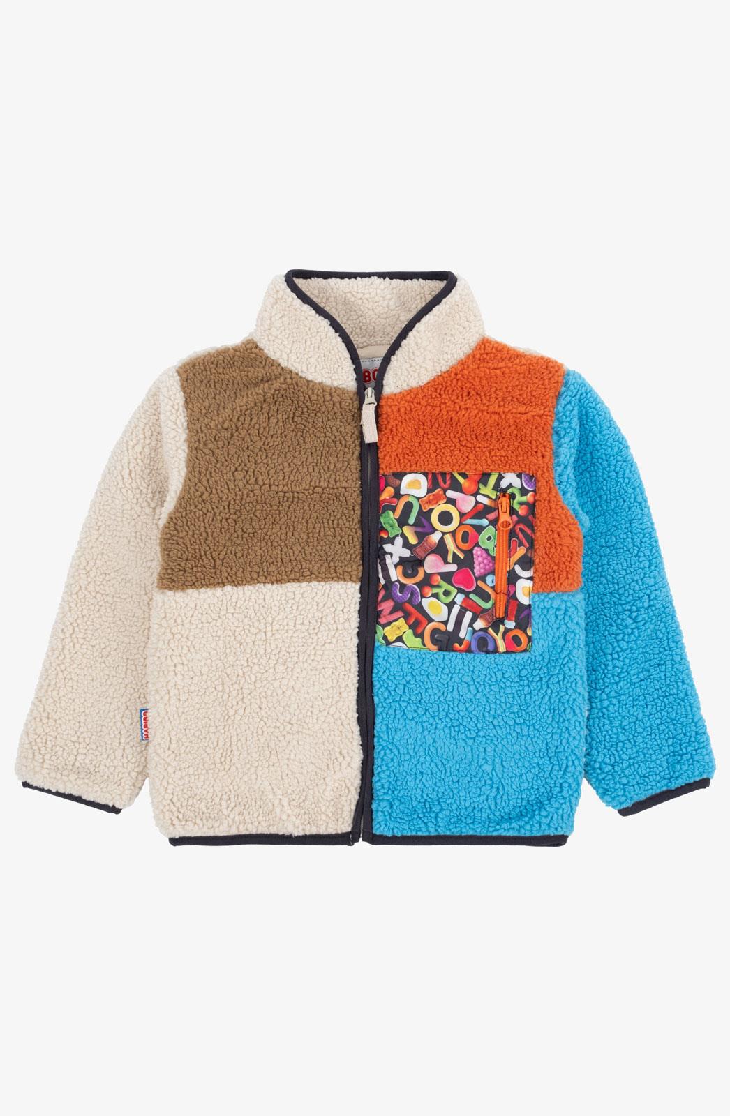 Haribo Erkek Çocuk Fermuarlı Pelüş Sweat 4-10 Yaş BEJ