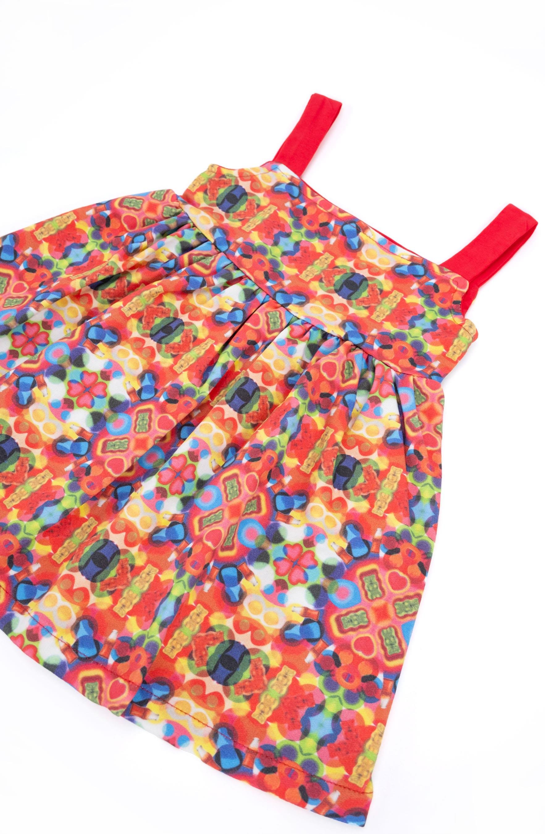 Haribo Kız Çocuk Elbise 2-8 Yaş Fuşya