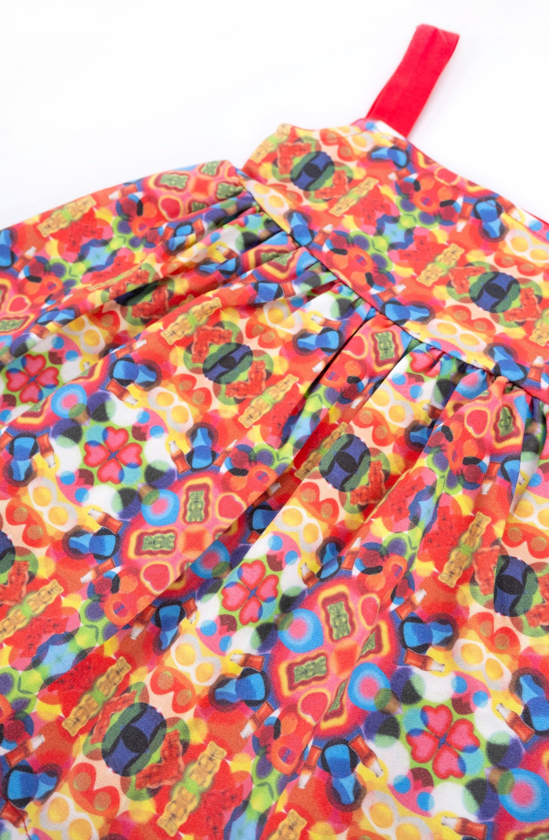 Haribo Kız Çocuk Elbise 2-8 Yaş Fuşya