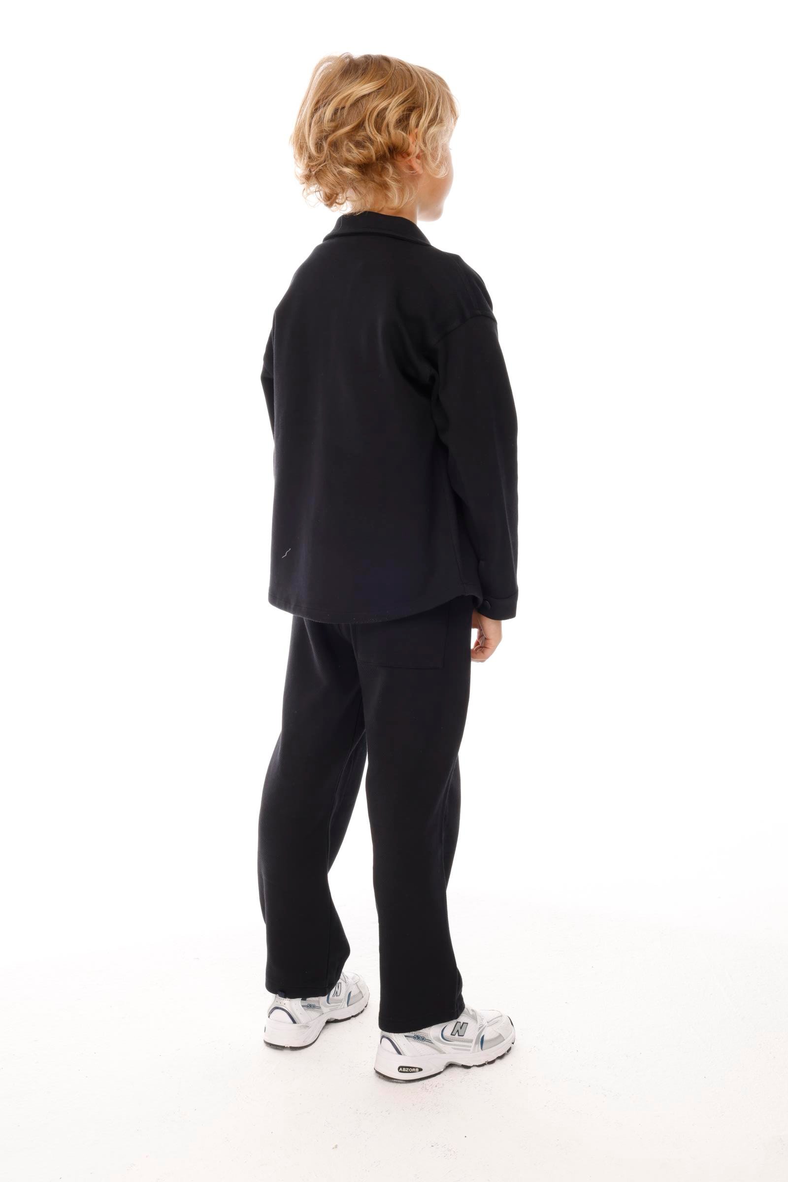 Jena Erkek Çocuk Dıagonal 2li Takım 8-14 Yaş Siyah