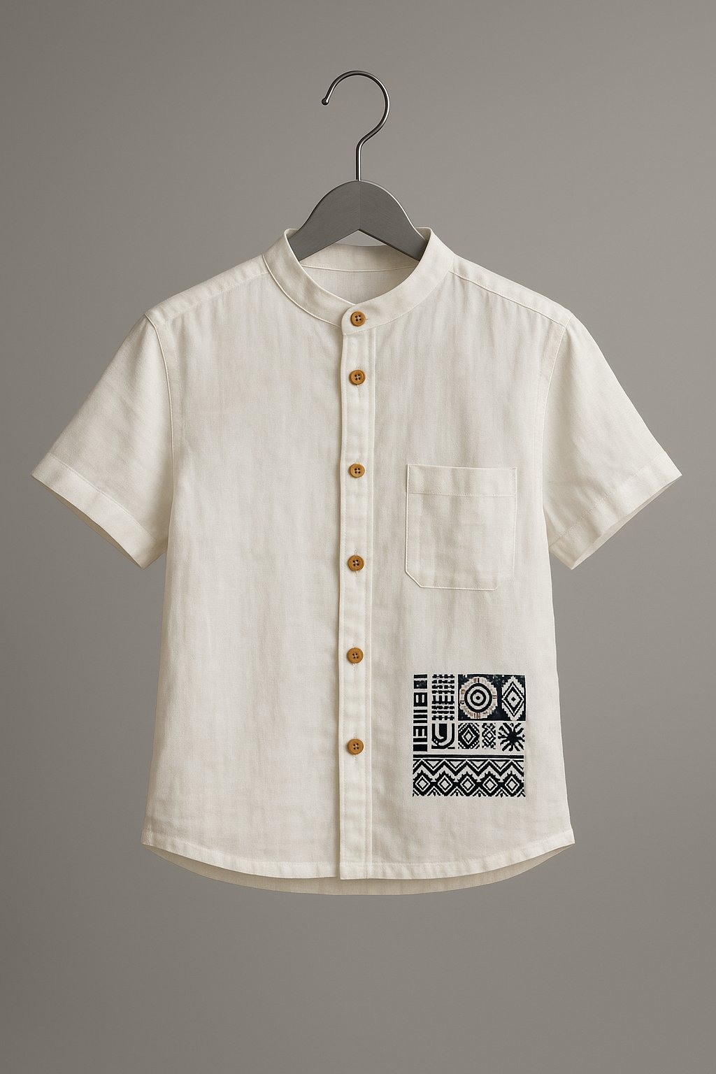 Jena Erkek Çocuk Hakim Yaka Gömlek 3-8 Yaş Ekru