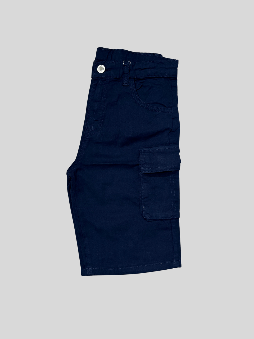 Jena Erkek Çocuk Kargo Çepli Dokuma Şort 8-14 Yaş Lacivert