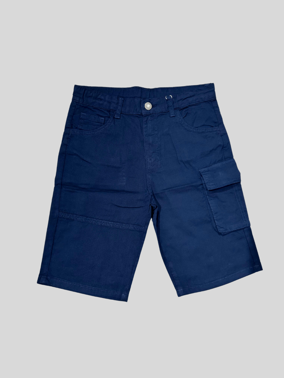 Jena Erkek Çocuk Kargo Çepli Dokuma Şort 8-14 Yaş Lacivert