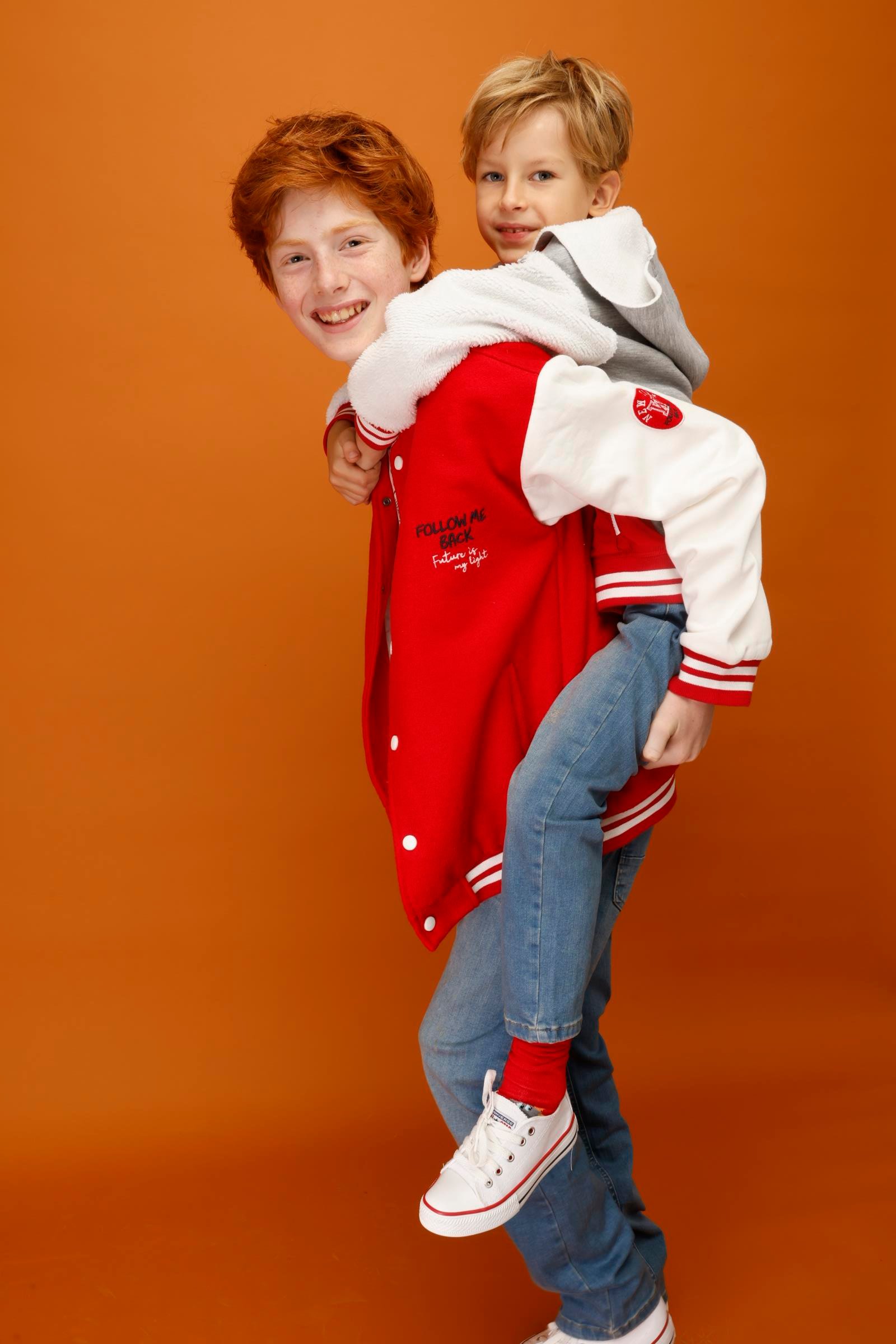 Jena Erkek Çocuk Kolej Ceket 9-14 Yaş KIRMIZI