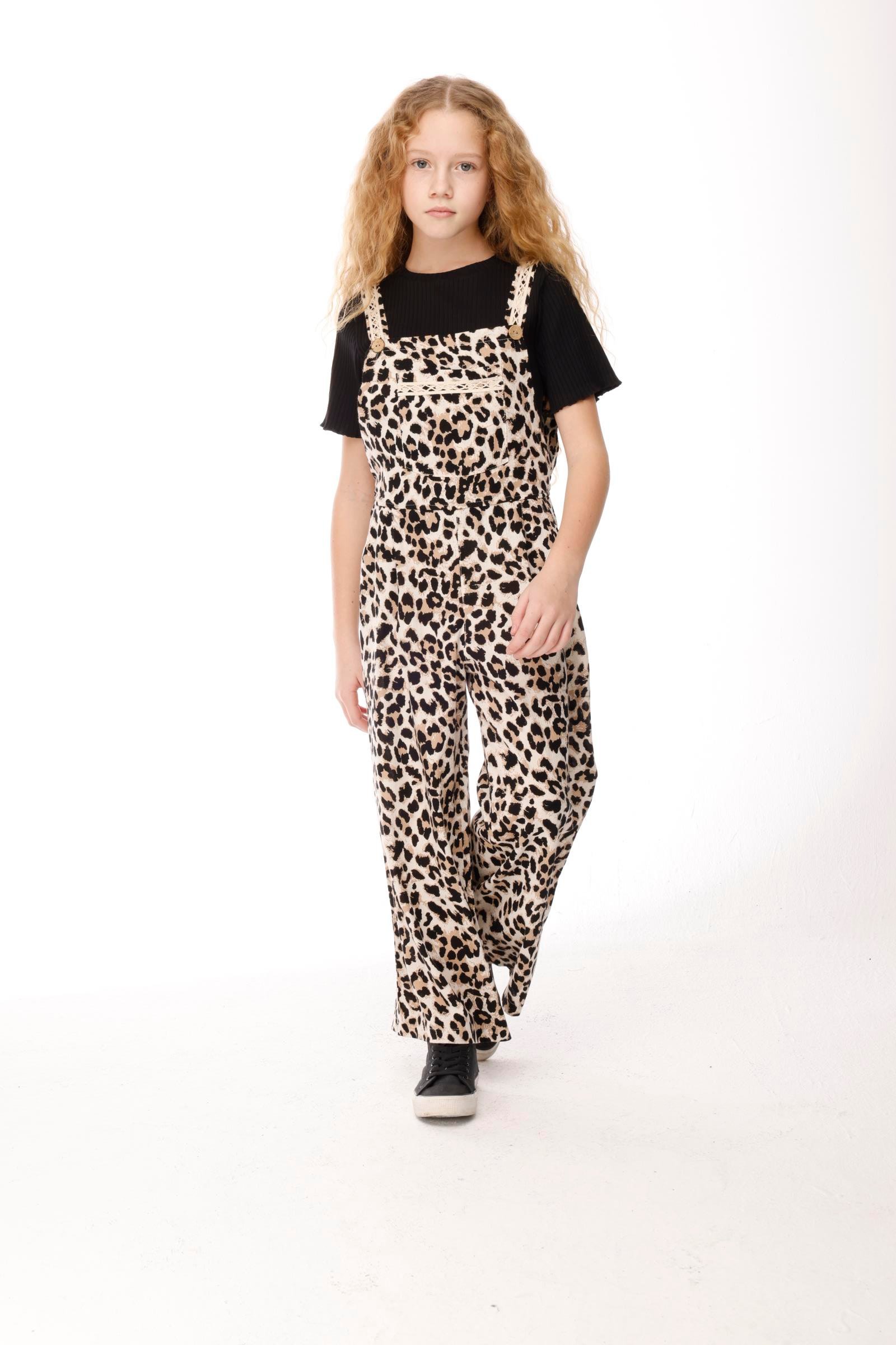 Jena Kız Çocuk Leopar Salopet 7-14 Yaş KARMA
