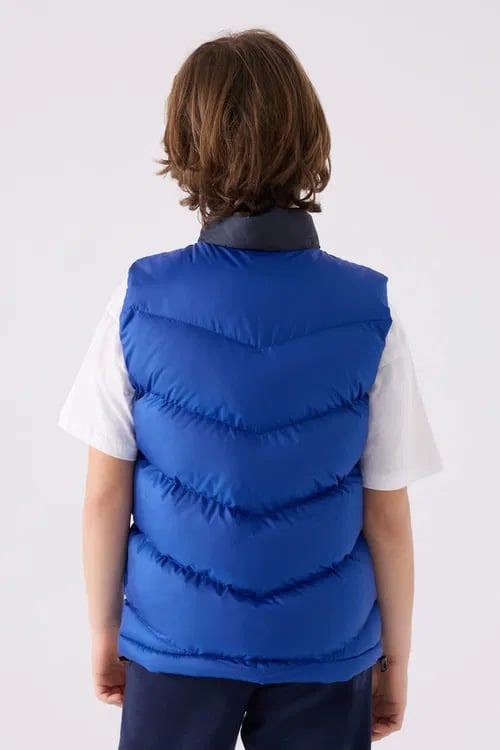 Kappa Erkek Çocuk Çizgili Yelek 5-16 Yaş MAVİ