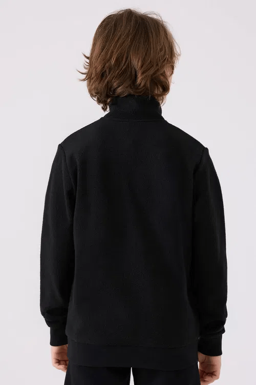 Kappa Erkek Çocuk Sweatshirt 6-16 Yaş SİYAH