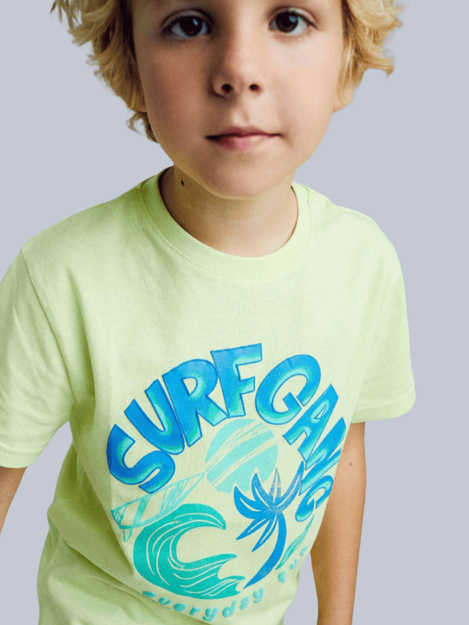 Losan Erkek Çocuk Baskılı Tshirt 4-8 Yaş Sarı