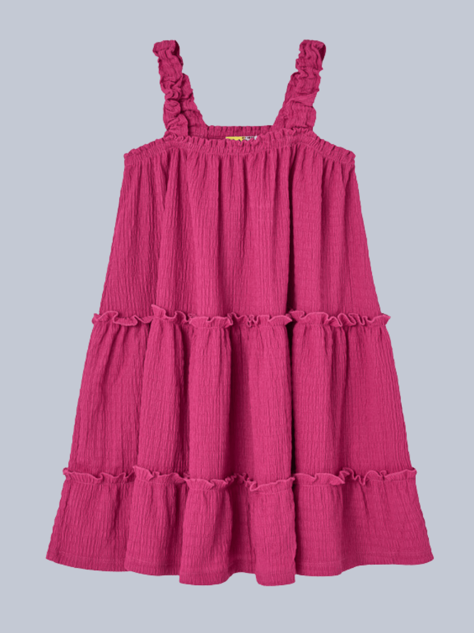 Losan Kız Çocuk Askılı Elbise 7-12 Yaş Fuşya