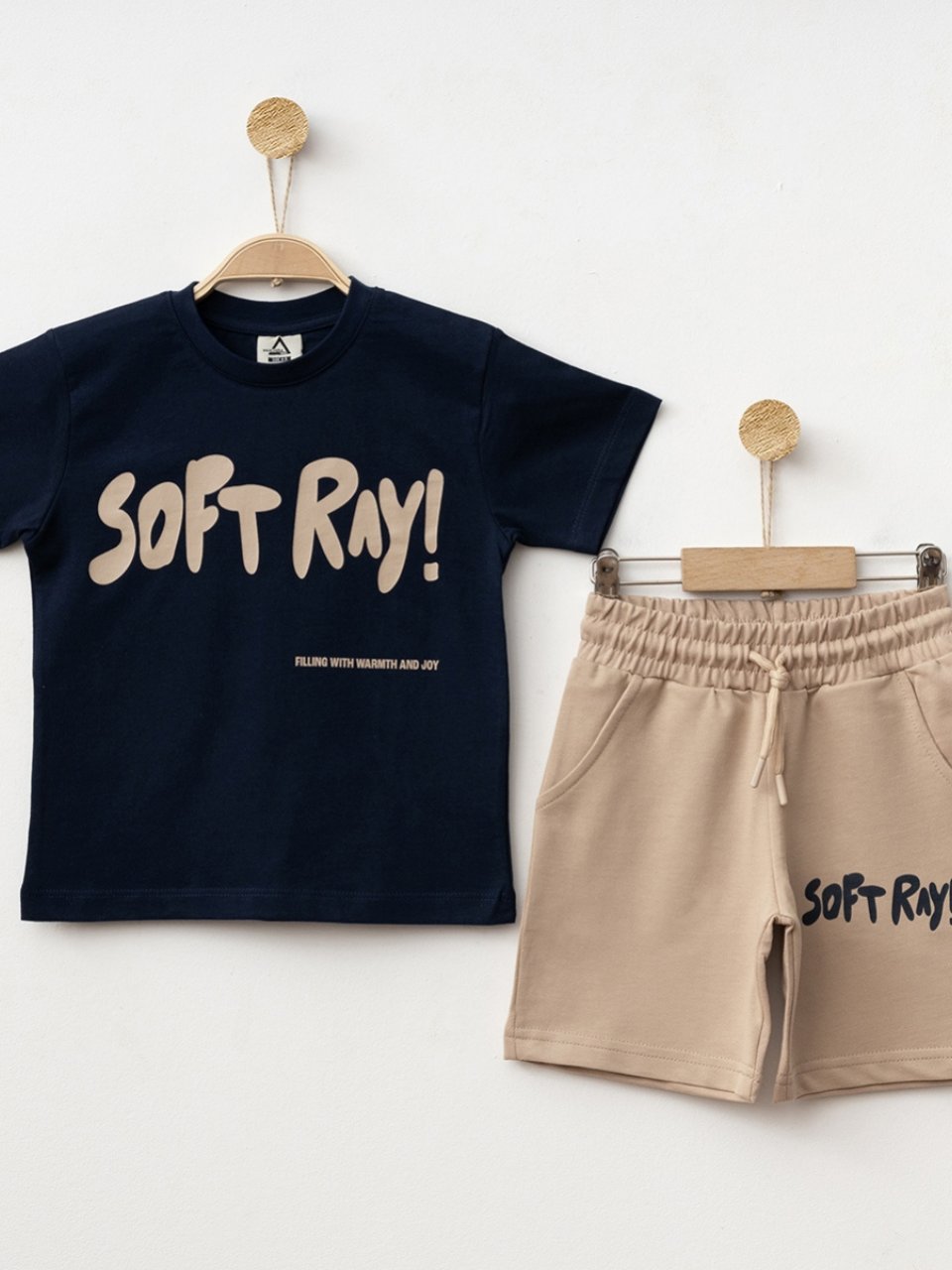 Marcoera Erkek Çocuk Baskılı Şortlu Takım 4-12 Yaş Lacivert