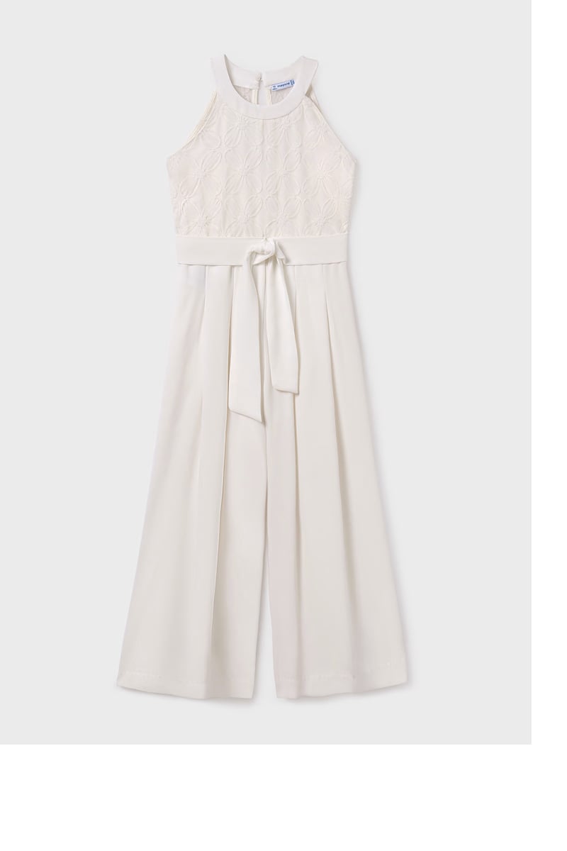 Maroral Kız Çocuk Şık Tulum 12-16 Yaş Krem