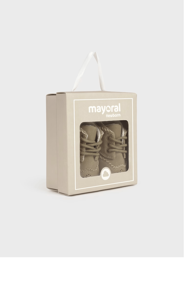 Mayoral Erkek Bebek Yenidoğan Bağcıklı Ayakkabı 18-19 Numara Bej