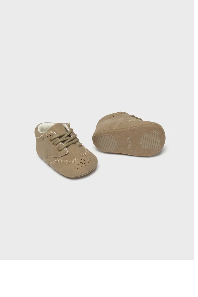 Mayoral Erkek Bebek Yenidoğan Bağcıklı Ayakkabı 18-19 Numara Bej