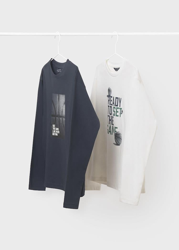 Mayoral Erkek Çocuk 2'li Sweatshirt 8-14 Yaş Krem