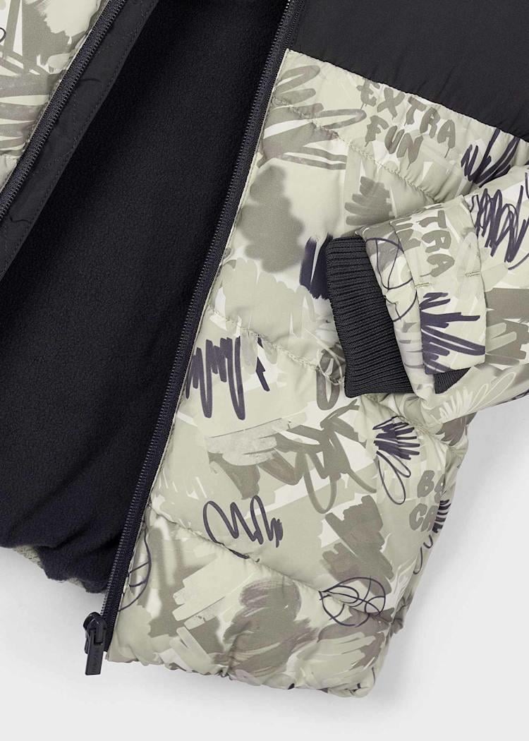 Mayoral Erkek Çocuk Baskılı Mont 5-10 Yaş Yeşil