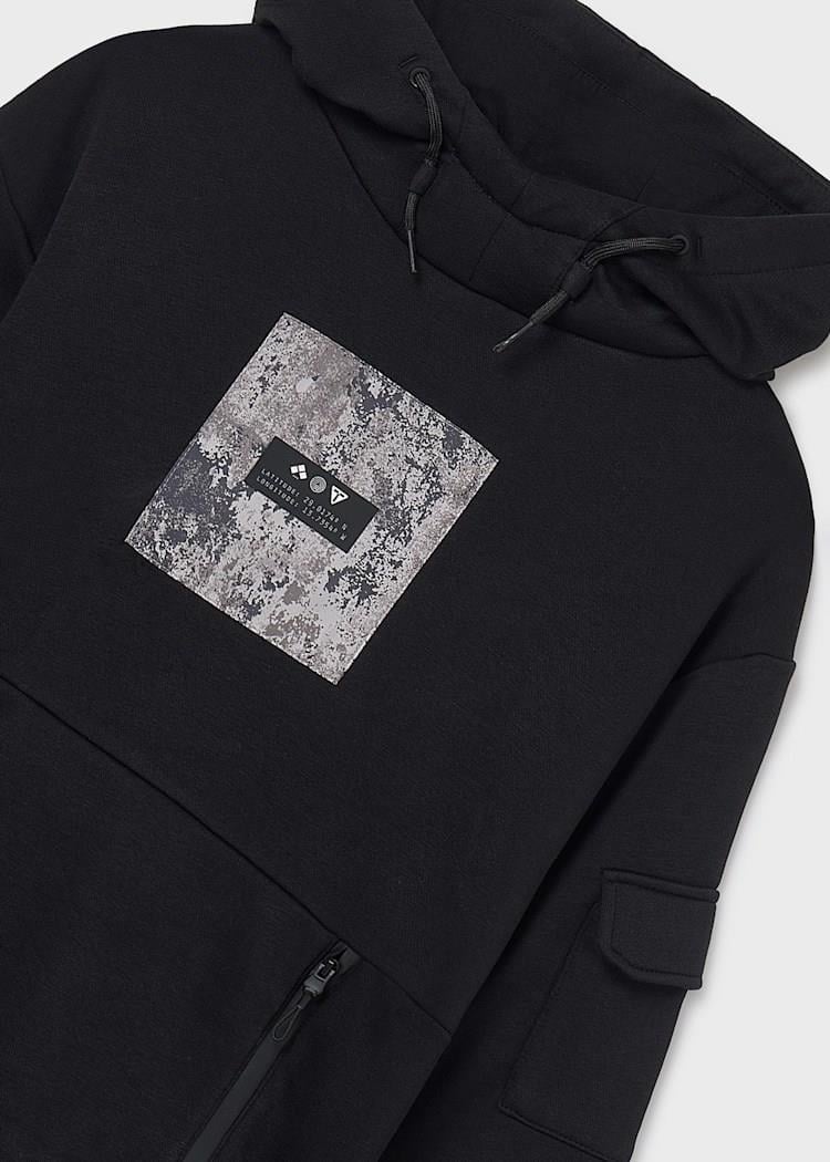 Mayoral Erkek Çocuk Baskılı Sweatshirt 10-14 Yaş Siyah