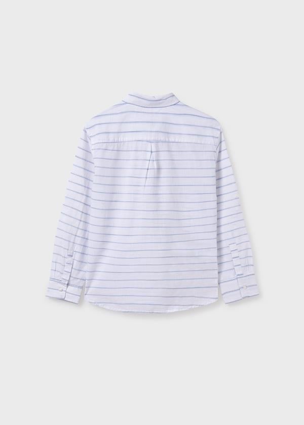 Mayoral Erkek Çocuk Cizgili Gömlek 10-14 Yaş Beyaz