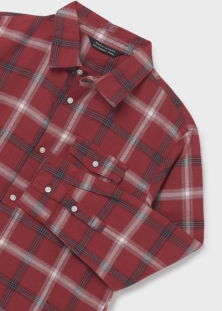 Mayoral Erkek Çocuk Ekose Gömlek 10-14 Yaş Kırmızı