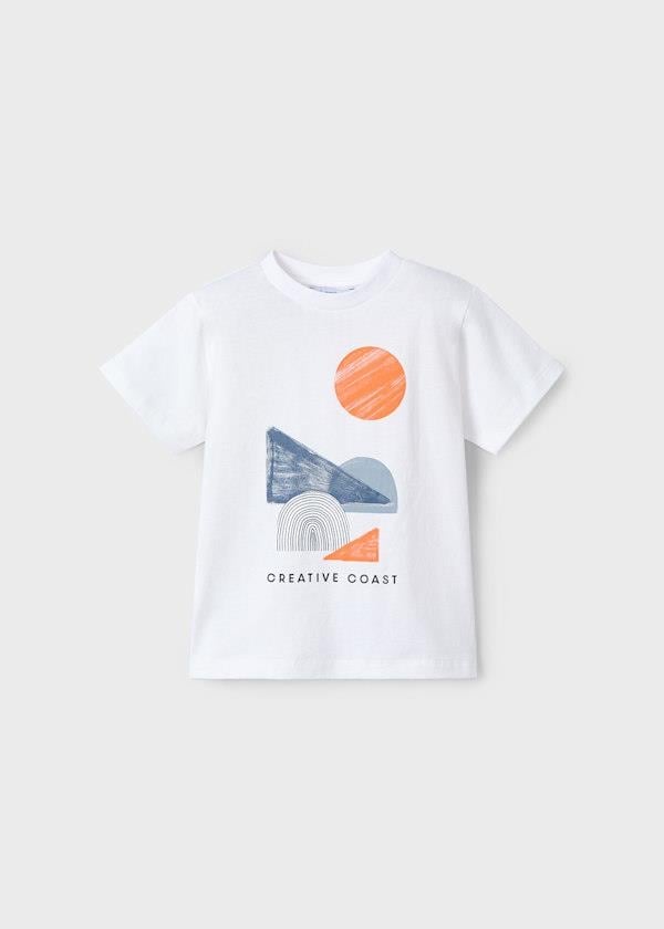 Mayoral Erkek Çocuk Geometrik desenli 3'lü Şortlu Takım 4-8 Yaş Turuncu