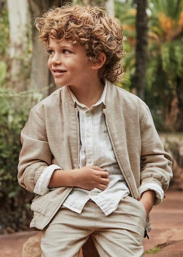 Mayoral Erkek Çocuk Keten Ceket 4-8 Yaş Bej