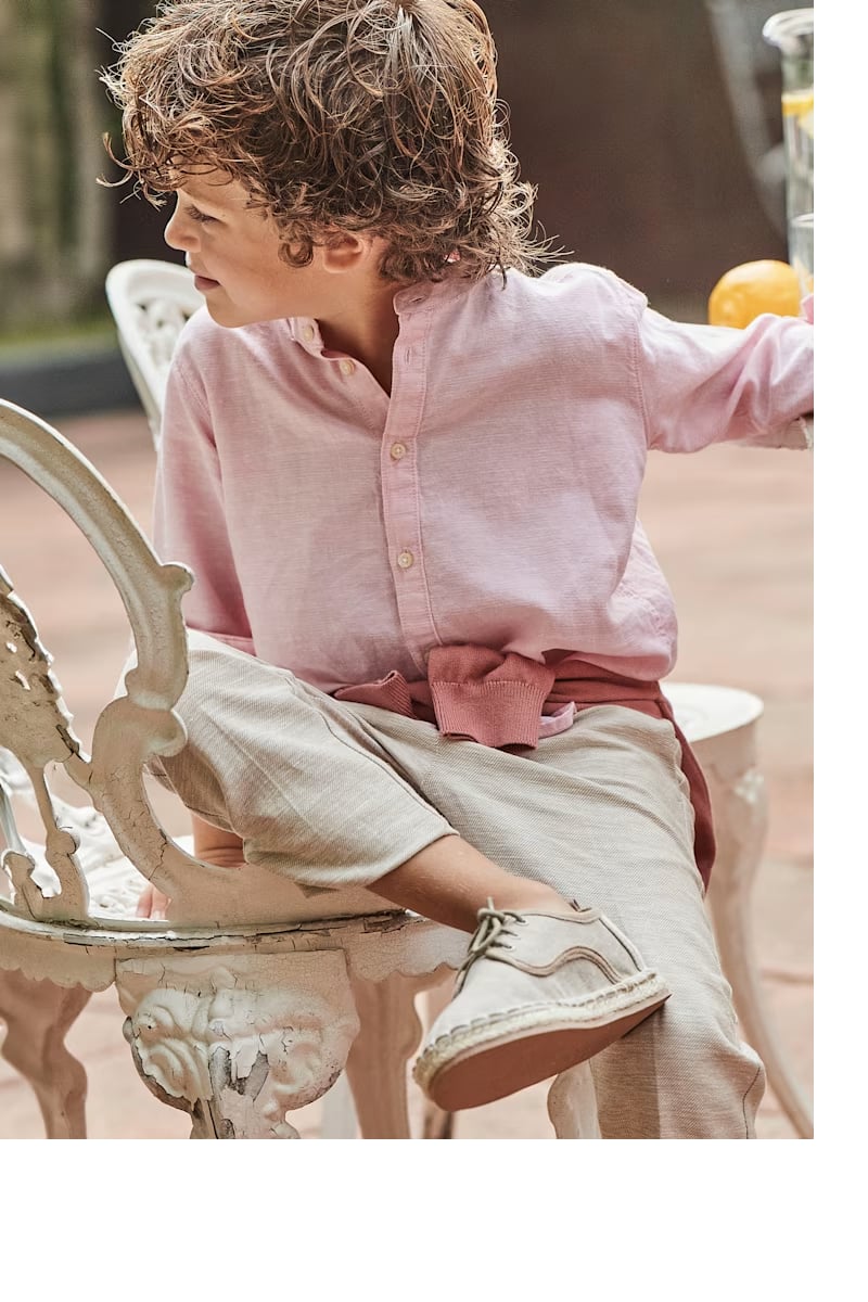 Mayoral Erkek Çocuk Keten Pantolon 5-10 Yaş Bej