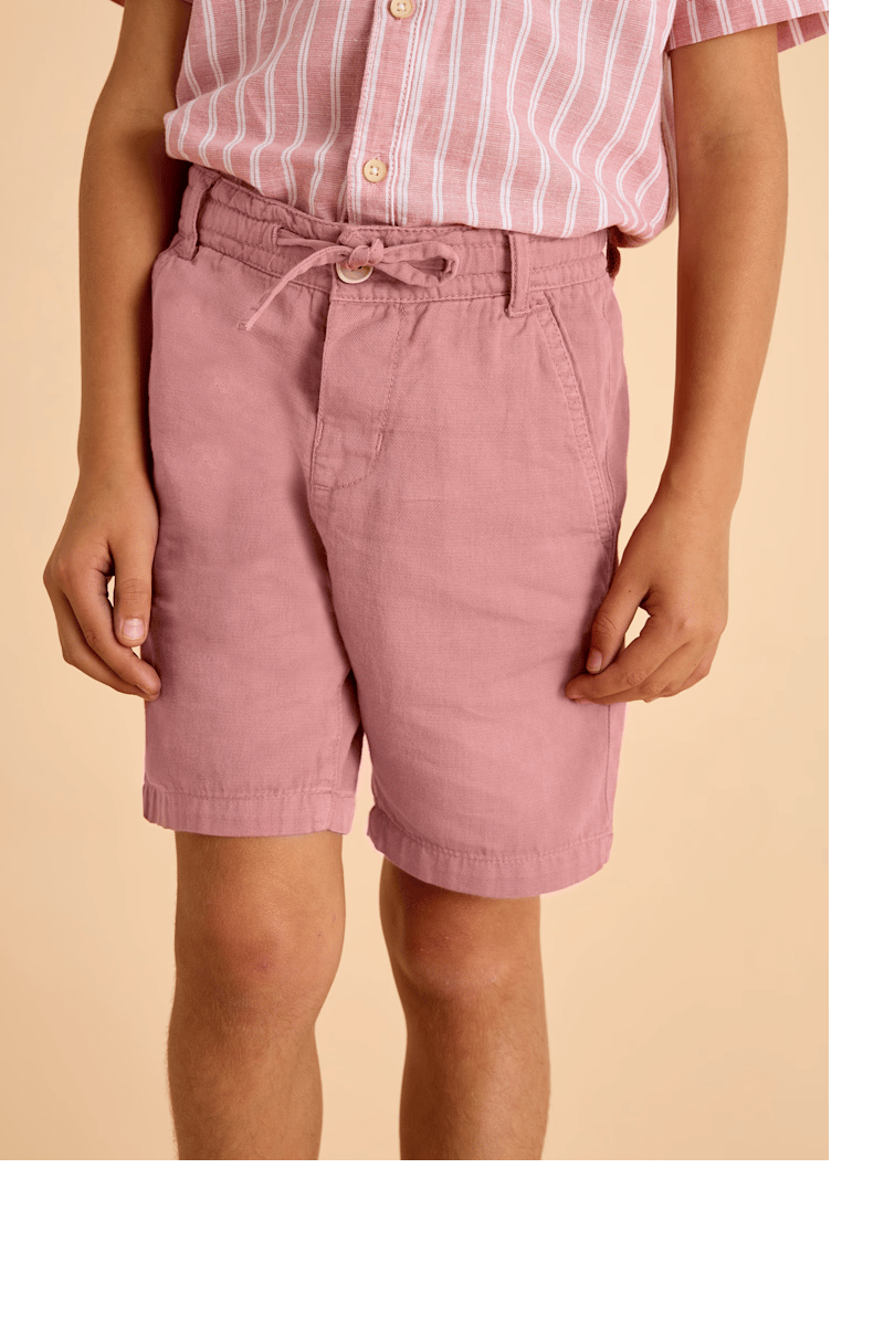 Mayoral Erkek Çocuk Keten Şort 4-8 Yaş Yavruağzı