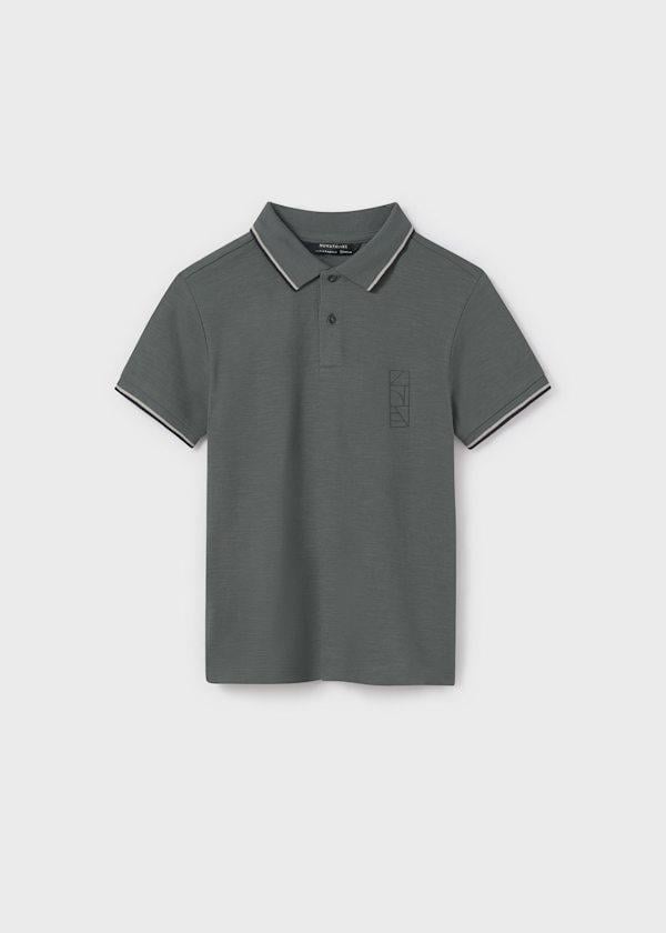 Mayoral Erkek Çocuk Sırt Baskılı Polo Tshirt 10-14 Yaş Yeşil