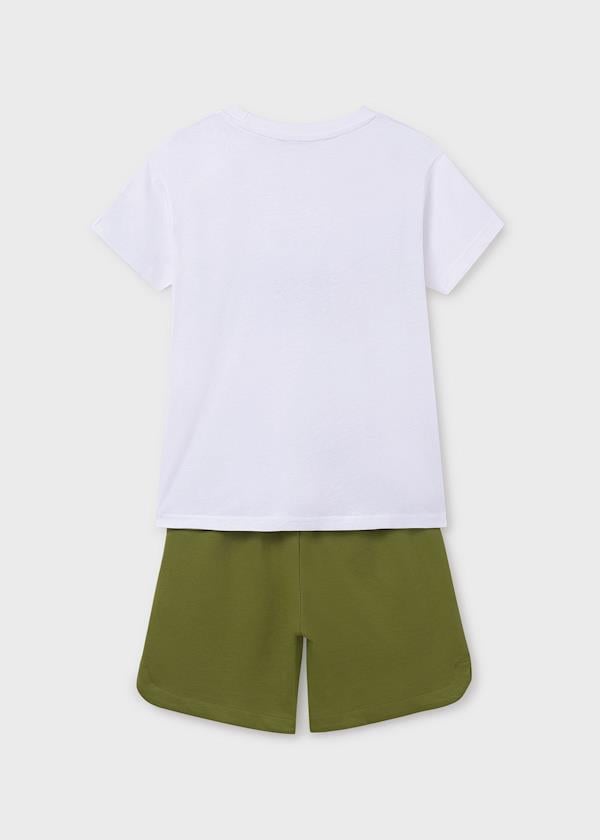 Mayoral Erkek Çocuk Şortlu Takım 10-14 Yaş Beyaz