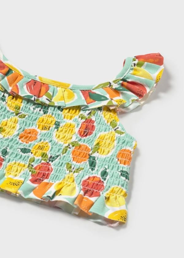 Mayoral Kız Baskılı Etekli Takım 1-3 Yaş Mavi