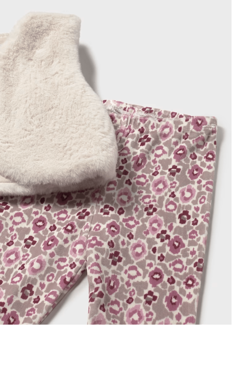 Mayoral Kız Bebek 3'lü Taytlı Takım 18-36 Ay Ekru