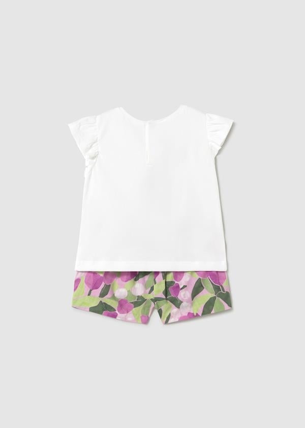 Mayoral Kız Bebek Baskıl Şortlu Takım 1-3 Yaş Mor