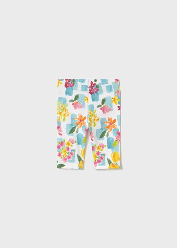 Mayoral Kız Bebek Baskılı 3'lü Taytlı Takım 1-3 Yaş Beyaz